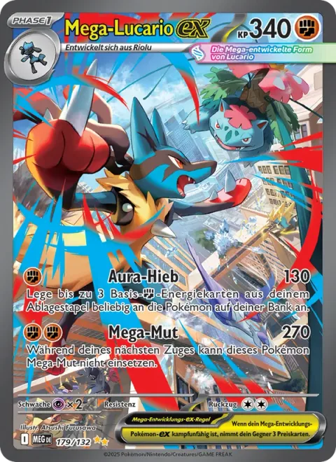 Mega Lucario ex [Aura Jab | Mega Brave]