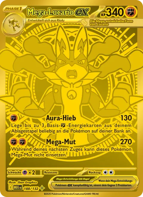 Mega Lucario ex [Aura Jab | Mega Brave]