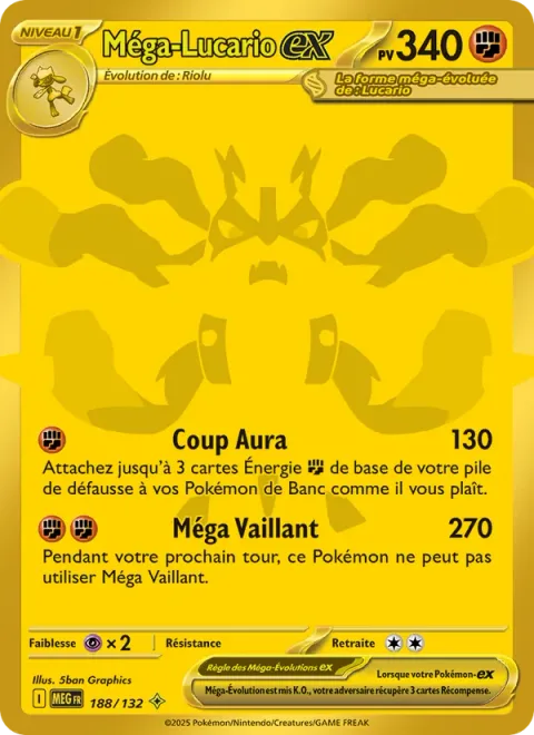 Mega Lucario ex [Aura Jab | Mega Brave]