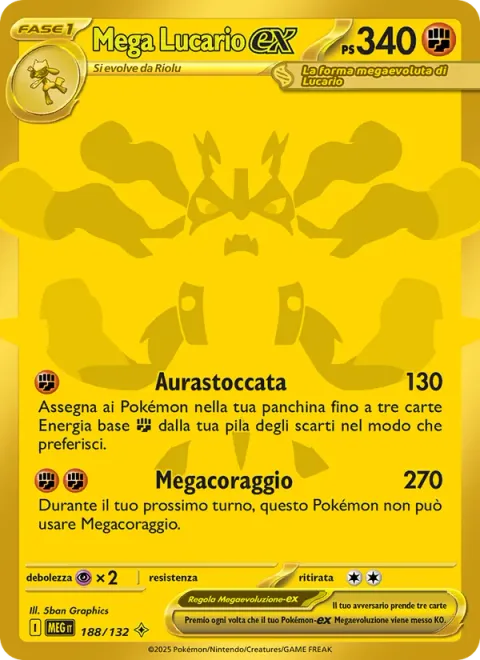 Mega Lucario ex [Aura Jab | Mega Brave]