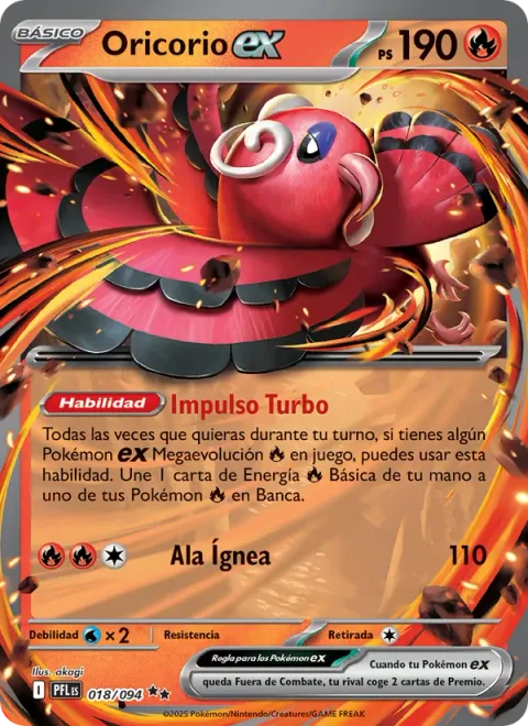 Oricorio ex [Excited Turbo | Fire Wing]
