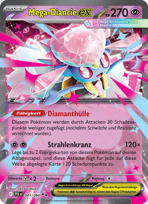 Mega Diancie ex [Diamond Coat | Garland Ray]
