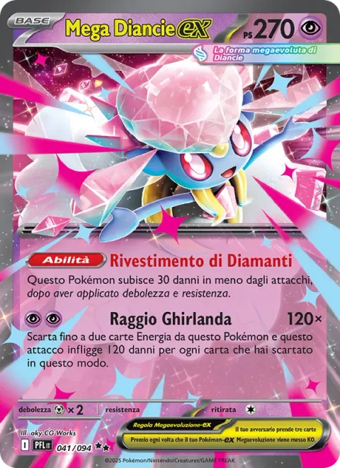 Mega Diancie ex [Diamond Coat | Garland Ray]