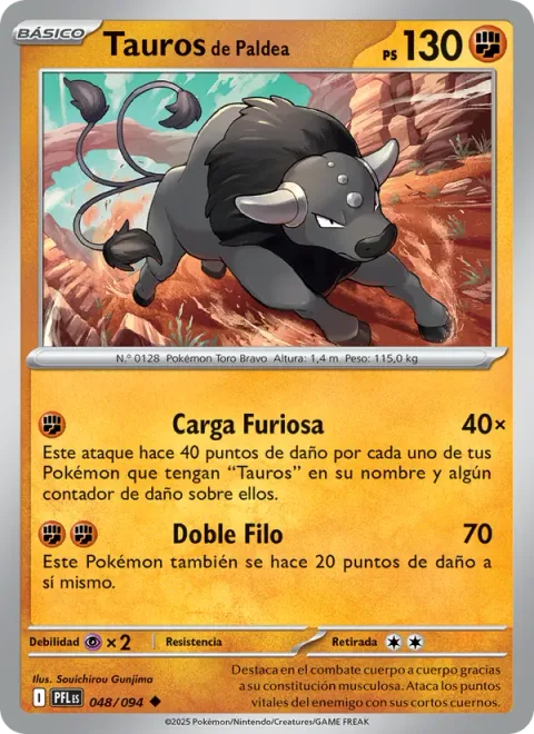 Paldean Tauros [Raging Charge | Double-Edge]