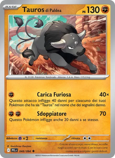 Paldean Tauros [Raging Charge | Double-Edge]