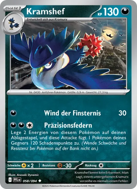 Honchkrow [Wind of Darkness | Sniping Feathers]