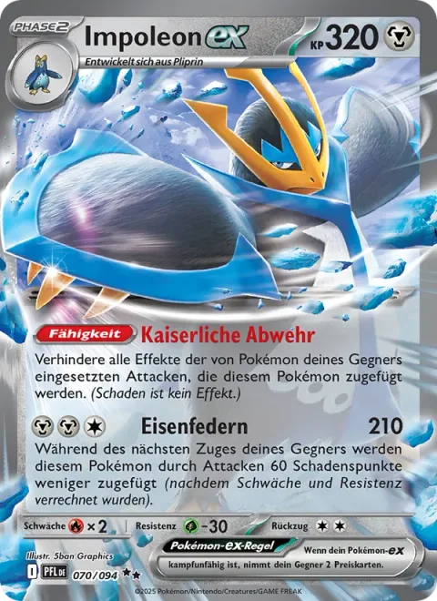 Empoleon ex [Emperor's Stance | Iron Feathers]
