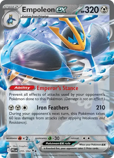 Empoleon ex [Emperor's Stance | Iron Feathers]