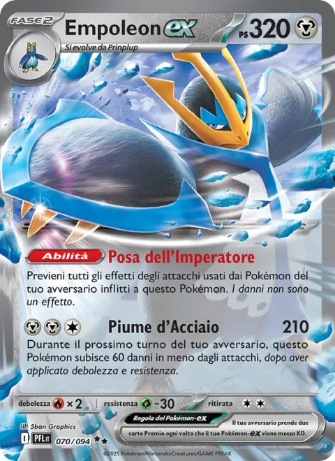 Empoleon ex [Emperor's Stance | Iron Feathers]
