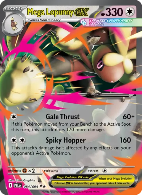 Mega Lopunny ex [Gale Thrust | Spiky Hopper]