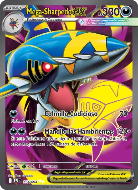 Mega Sharpedo ex [Greedy Fang | Hungry Jaws]