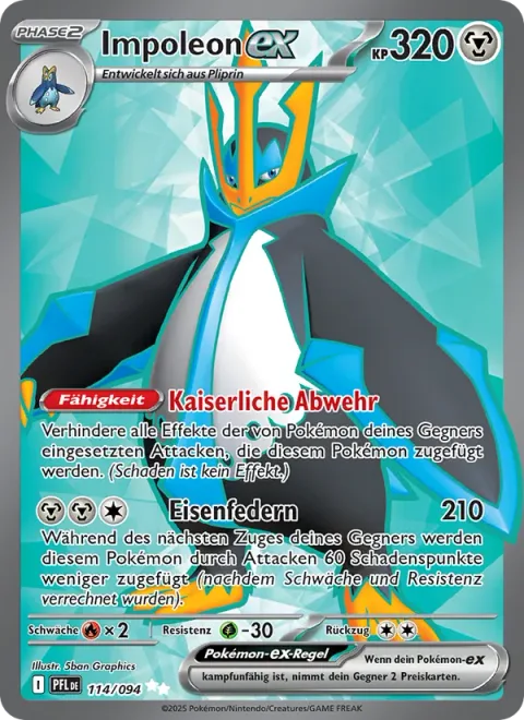 Empoleon ex [Emperor's Stance | Iron Feathers]