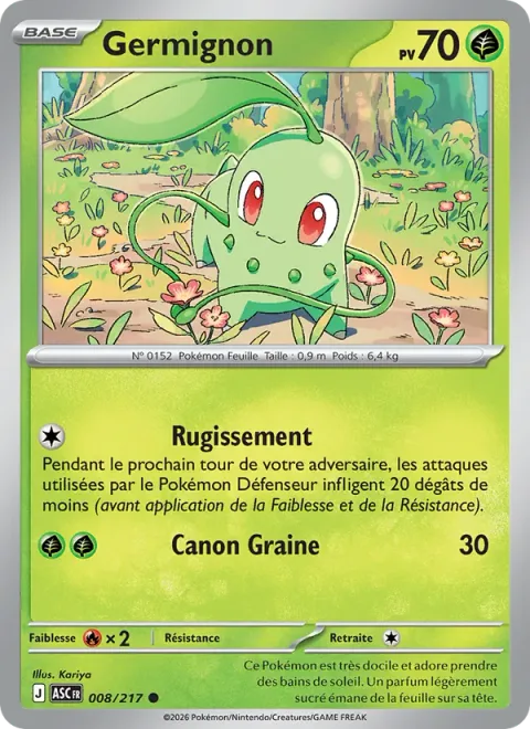 Chikorita [Growl | Seed Bomb]