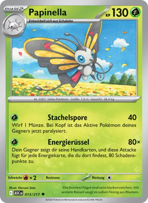 Beautifly [Stun Spore | Energy Straw]