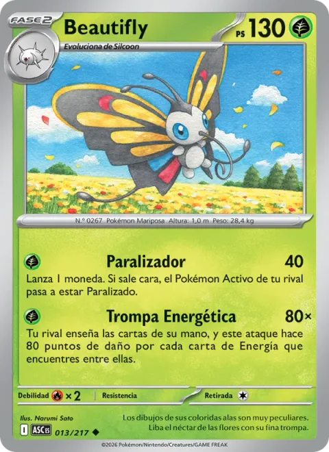Beautifly [Stun Spore | Energy Straw]
