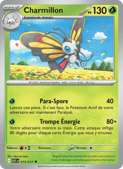 Beautifly [Stun Spore | Energy Straw]