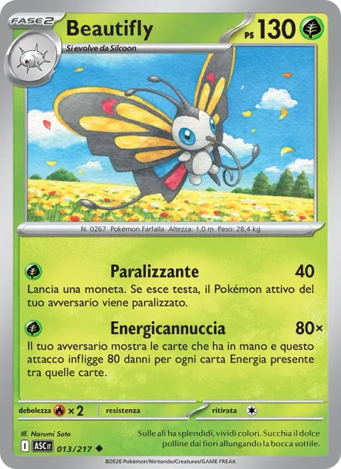 Beautifly [Stun Spore | Energy Straw]