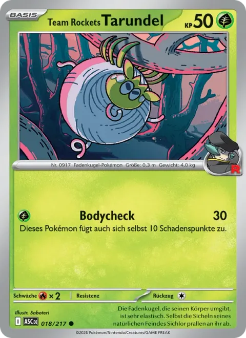 Team Rocket's Tarountula [Take Down]