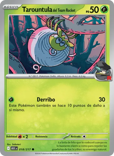 Team Rocket's Tarountula [Take Down]