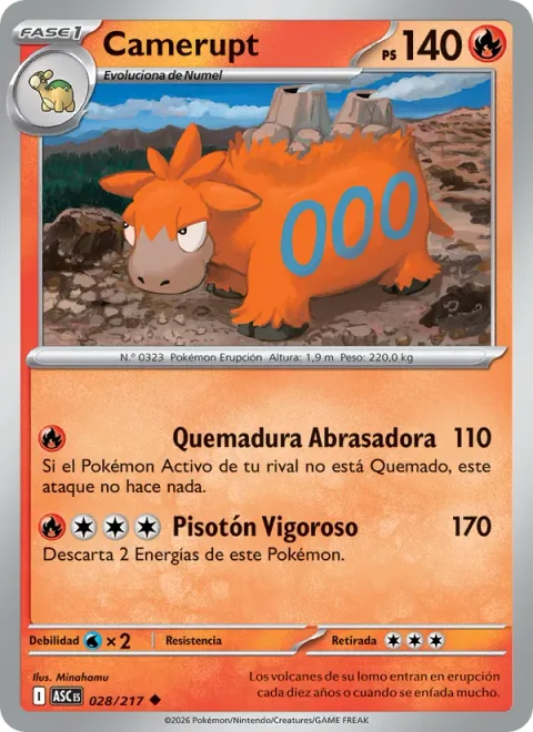 Camerupt [Roasting Burn | Power Stomp]