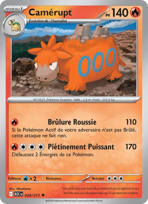 Camerupt [Roasting Burn | Power Stomp]