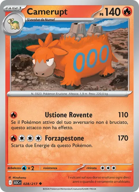 Camerupt [Roasting Burn | Power Stomp]