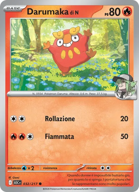 N's Darumaka [Rolling Tackle | Flare]