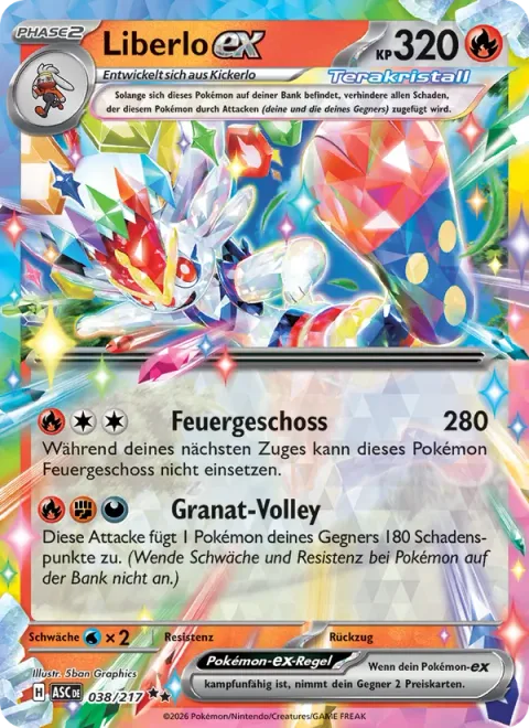 Cinderace ex [Flare Strike | Garnet Volley]