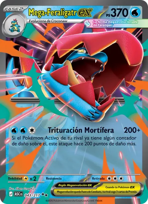 Mega Feraligatr ex [Mortal Crunch]