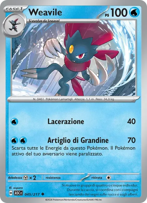 Weavile [Slash | Hail Claw]
