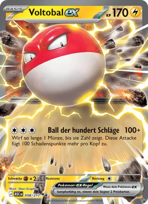 Voltorb ex [Hundred-Hitting Ball]