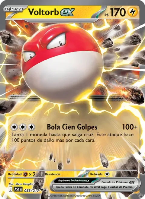 Voltorb ex [Hundred-Hitting Ball]