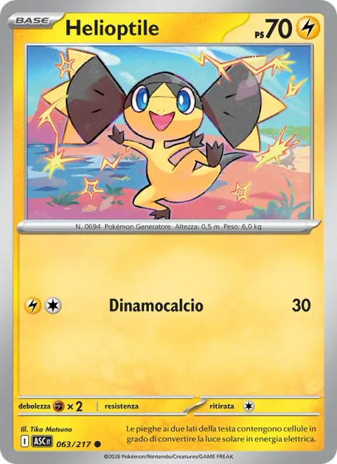 Helioptile [Zap Kick]