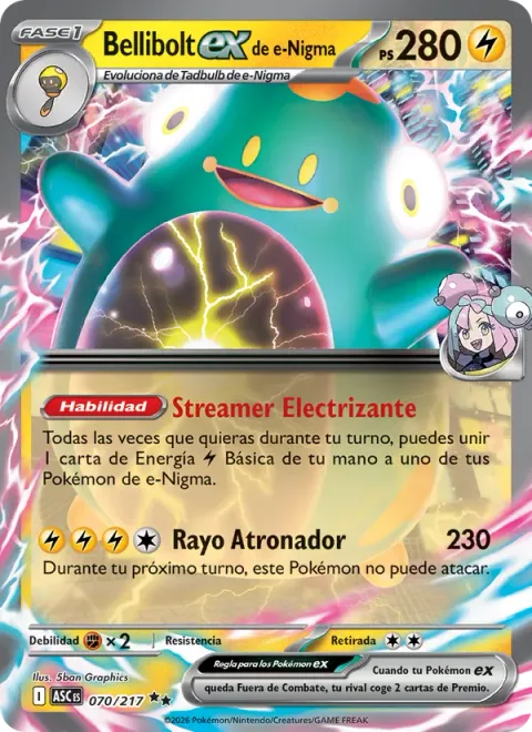 Iono's Bellibolt ex [Electric Streamer | Thunderous Bolt]