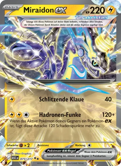 Miraidon ex [Slashing Claw | Hadron Spark]