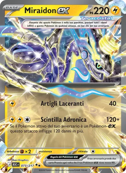 Miraidon ex [Slashing Claw | Hadron Spark]