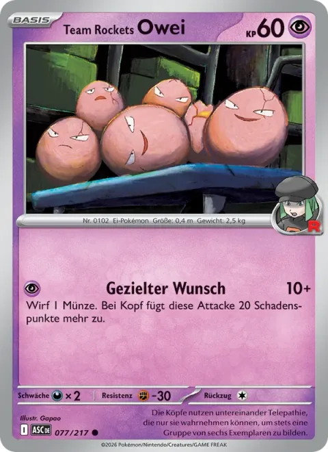Team Rocket's Exeggcute [Focused Wish]