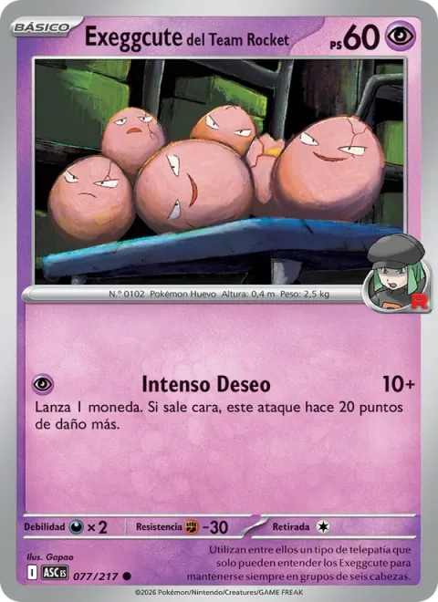 Team Rocket's Exeggcute [Focused Wish]
