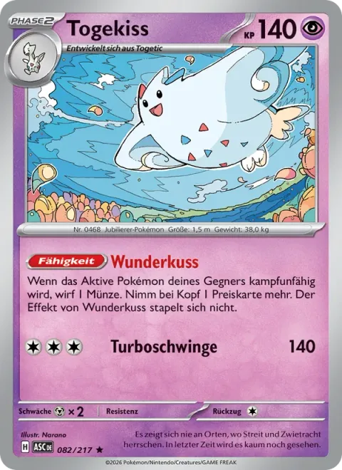 Togekiss [Wonder Kiss | Speed Wing]