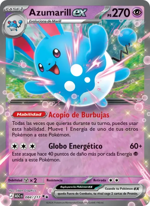 Azumarill ex [Bubble Gathering | Energized Balloon]