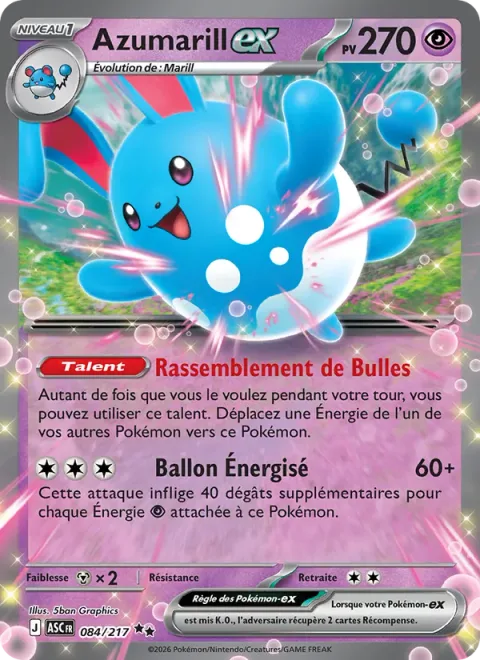 Azumarill ex [Bubble Gathering | Energized Balloon]
