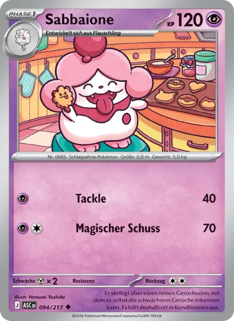 Slurpuff [Tackle | Magical Shot]
