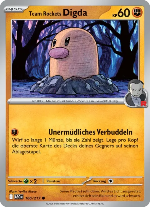 Team Rocket's Diglett [Relentless Burrowing]