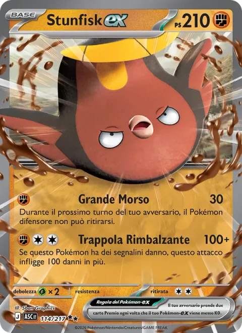 Stunfisk ex [Big Bite | Flopping Trap]