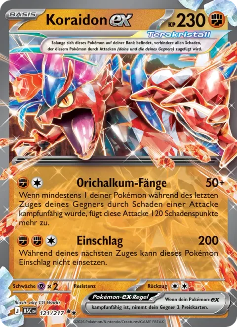 Koraidon ex [Orichalcum Fang | Impact Blow]
