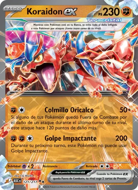 Koraidon ex [Orichalcum Fang | Impact Blow]