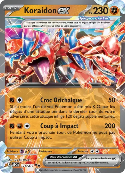 Koraidon ex [Orichalcum Fang | Impact Blow]