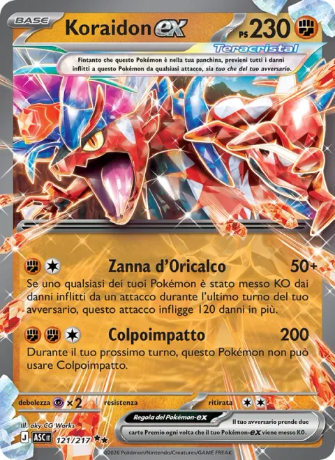 Koraidon ex [Orichalcum Fang | Impact Blow]