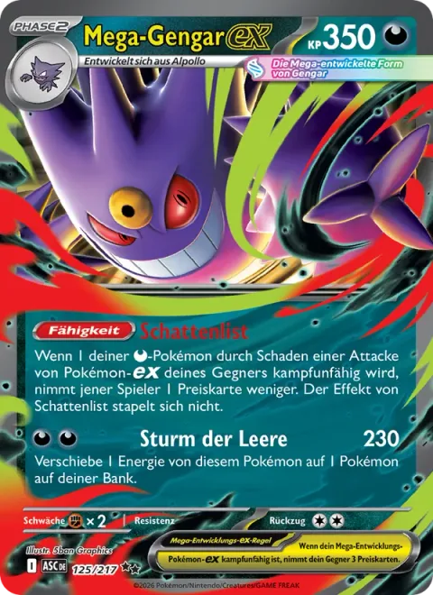 Mega Gengar ex [Shadowy Concealment | Void Gale]
