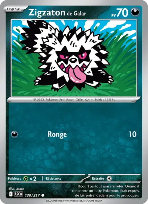 Galarian Zigzagoon [Gnaw]